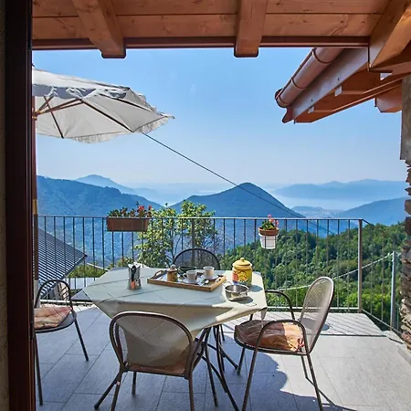 Gabriele Con Terrazzo E Vista Per 4 Persone 度假居 Aurano